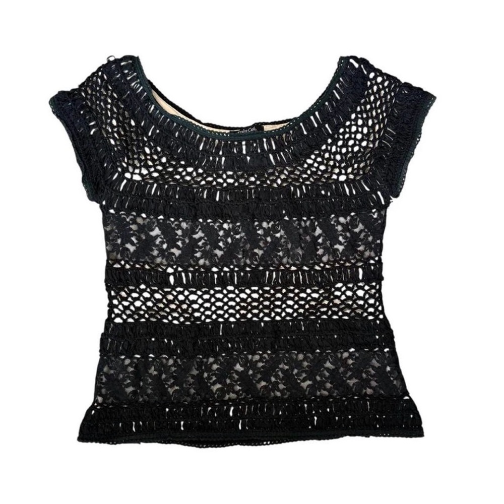 Dolce Cabo Black Lace Blouse